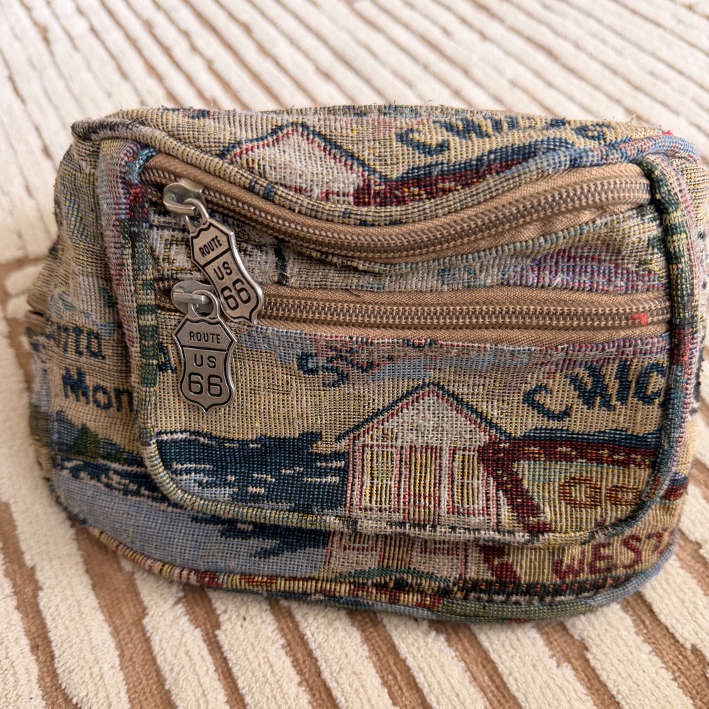 Route 66 Multicolor Tapestry Bag